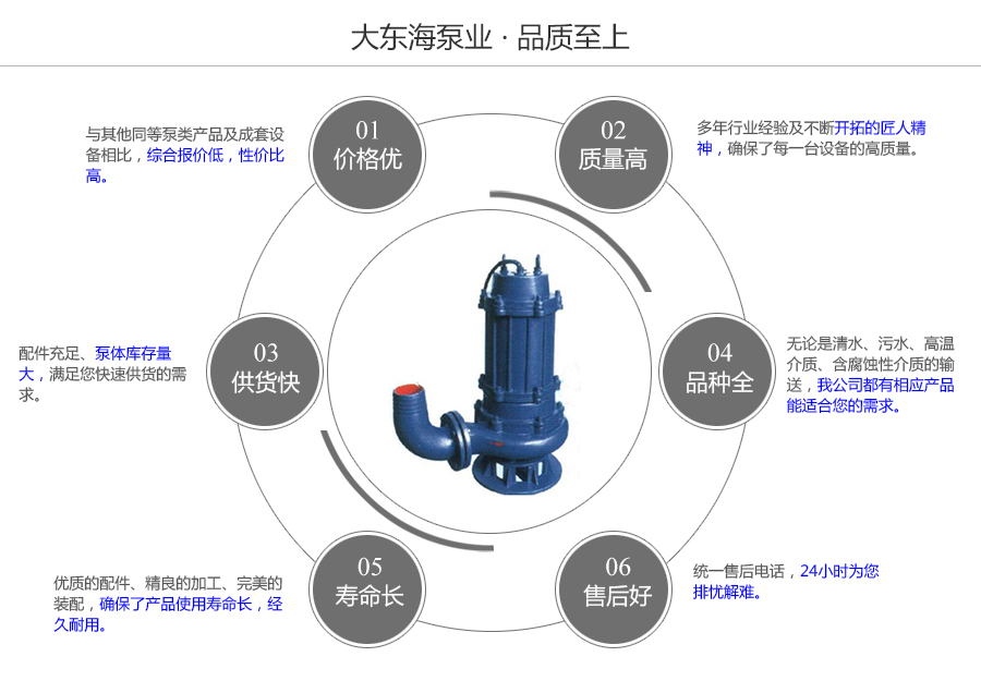 大東海泵業(yè)QW型潛水泵質量保證圖